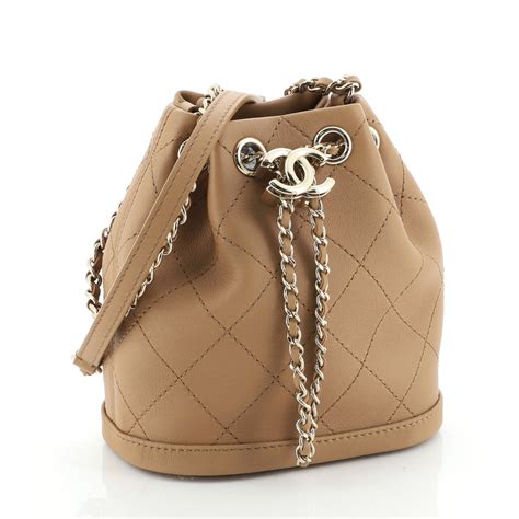 malleries chanel cc bucket beige bag|Chanel Bucket Bags .